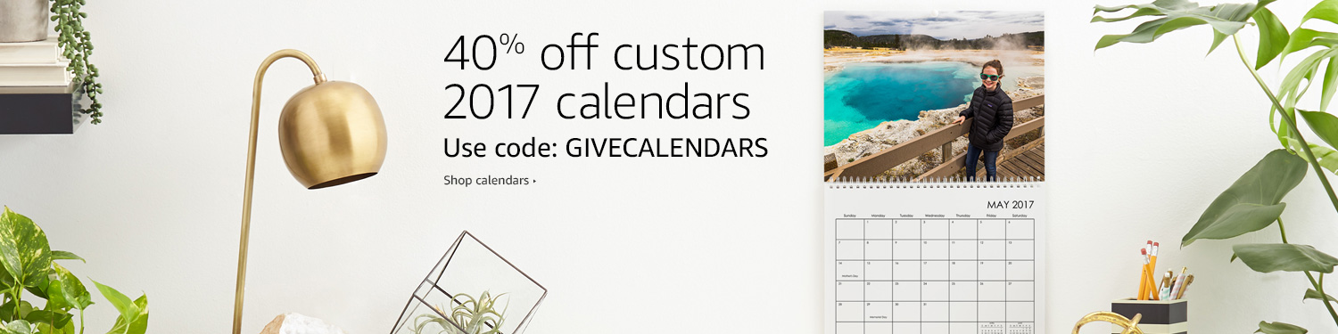 40% Off Custom 2017 Calendars